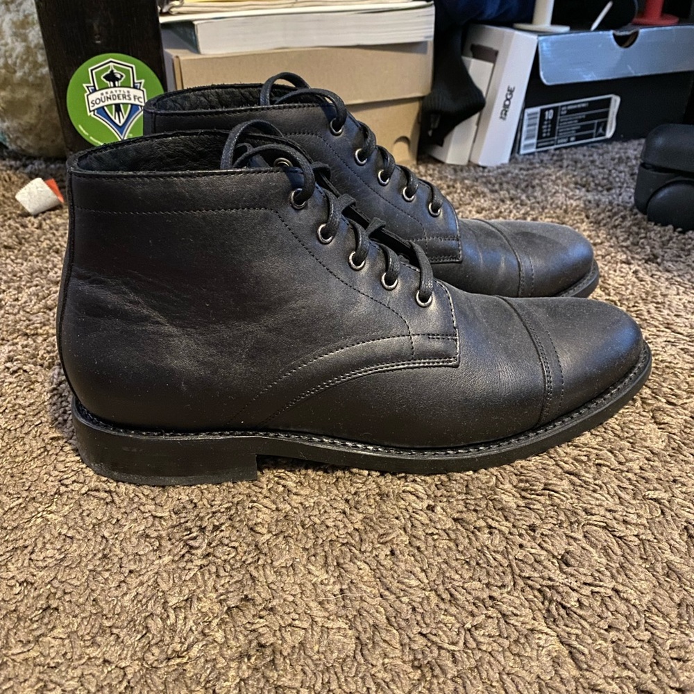 Thursday Boots Cadet Black Size 9.5 Never Worn